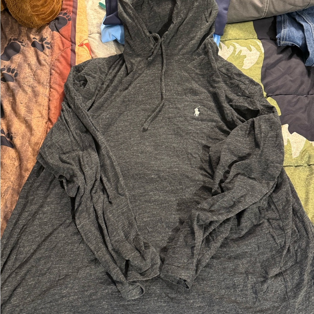 Polo by Ralph Lauren Men's Charcoal Hoodie